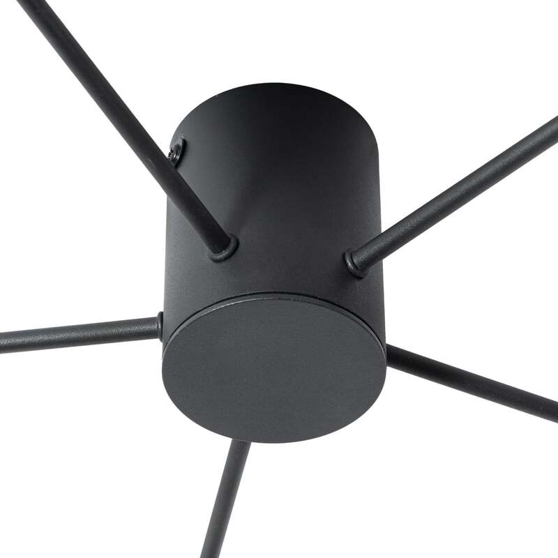 Lindby Deckenleuchte Valisa LED Lampe 5-flammig dimmbar schwarz 72,7x52,9cm - 4251911785661