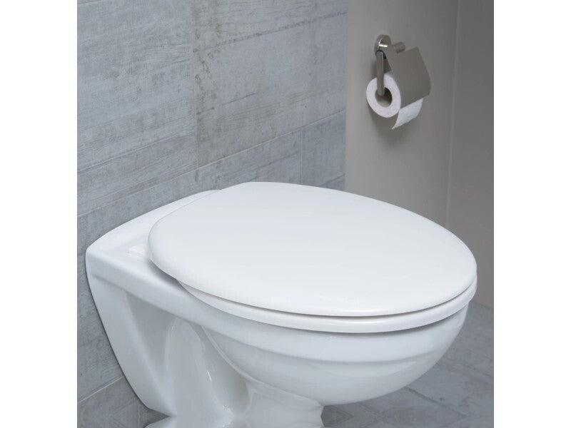 SCHÜTTE WC-Sitz Duroplast Absenkautomatik Toilettensitz weiß 37,7x44,5cm - 4008431102207