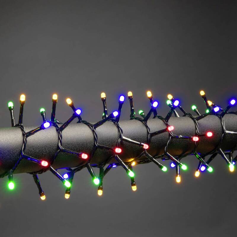 Konstsmide Lichterkette Lichtergirlande LED Außen Mehrfarbig 1500 Micro 32.98m - 7318303871535
