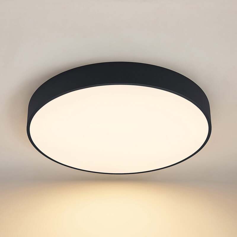Arcchio Deckenleuchte Deckenlampe LED schwarz Metall dimmbar warmweiß universalw - 4251096597103