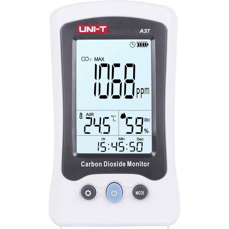 Uni-T A37 Kohlendioxid-Messgerät Gasmessgerät CO2 Temperatur Luftfeuchtigke957 - 4064161154176