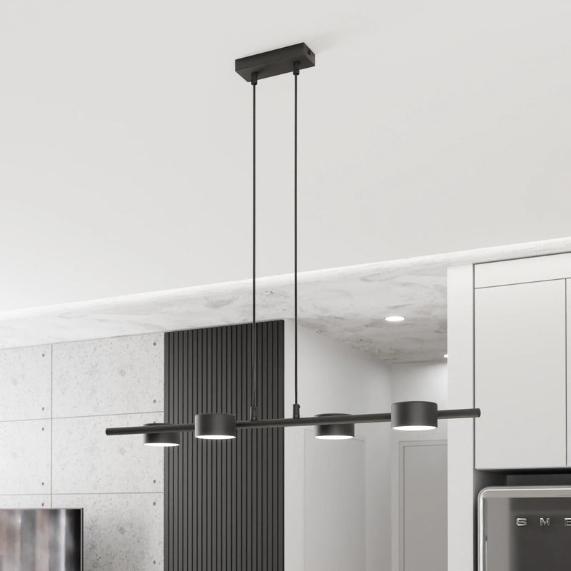 Deckenstrahler Sora Deckenspot Schwarz Stahl 4-flammig 80 cm GX53 LED Leuchte - 5907106011556