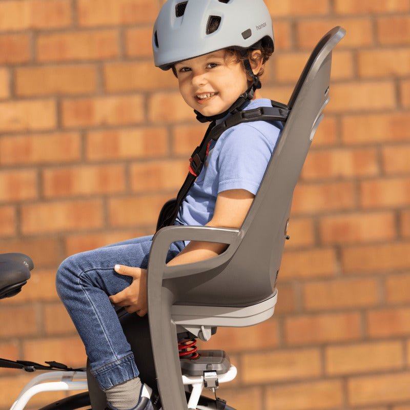 Hamax Zenith Fahrradsitz Grau/Schwarz für Kinder ab 9 Monaten bis 22 kg - 7029775530447
