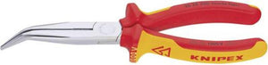B-Ware Knipex VDE Flachrundzange Zange Werkzeug 45° gebogen 200mm Elektrostahl 61 HRC
