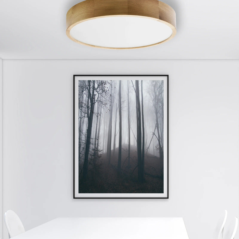 Temar Lighting Deckenleuchte Lampe Cleo Sensor Eiche Holz Glas rund IP20 48cm - 5907627811987