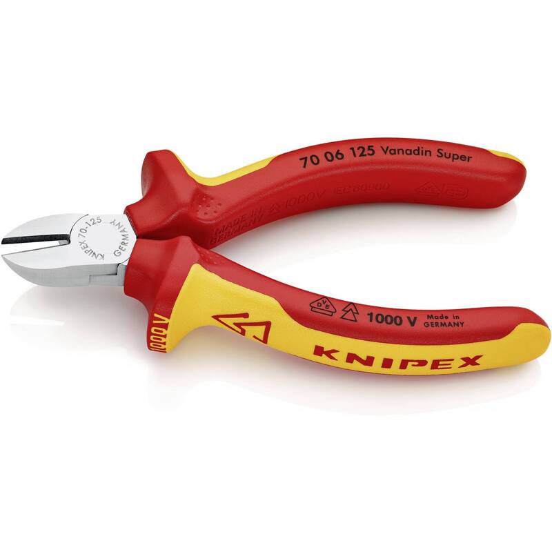 Knipex Seitenschneider VDE 70 06 125 Kombizange Handwerkzeug Drahtschneider - 4003773018124