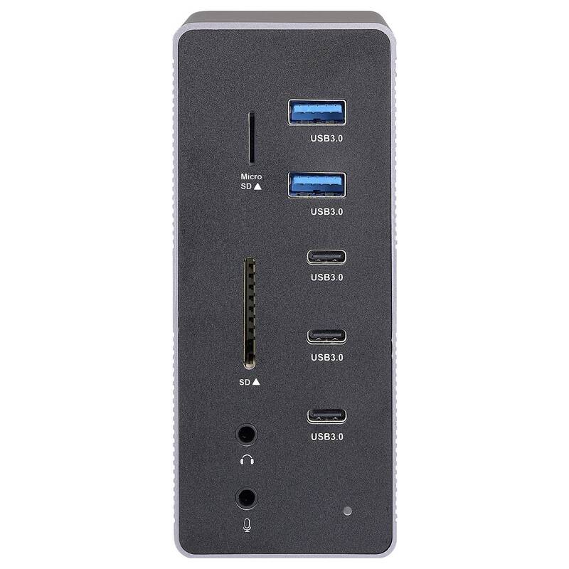 Renkforce USB-C Dockingstation RF-DKS-910 3x HDMI Grau Ladefunktion 7680x4320px - 4064161408859