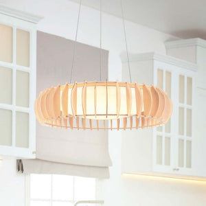 B-Ware Monte Pendelleuchte Hängelampe LED Lampe Holz hell CCT weiß Esszimmer Licht