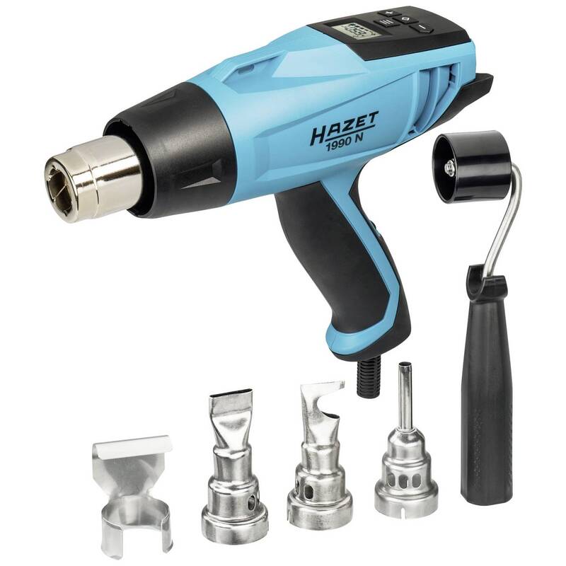 Hazet Heißluftgebläse 1990N/6 2300W Temperaturbereich 80-650°C Ergonomie 0,78kg - 4000896241378