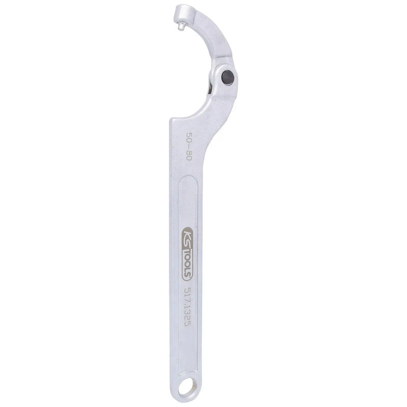 KS Tools Hakenschlüssel Maulschlüssel Kreuzlochmuttern Metrisch 50-80mm CV Stahl - 4042146544440