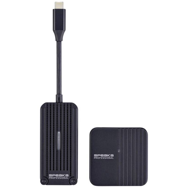 SpeaKa Professional SP-TR-300 Drahtloses Full HD Präsentationssystem 30m Reic... - 4064161337180