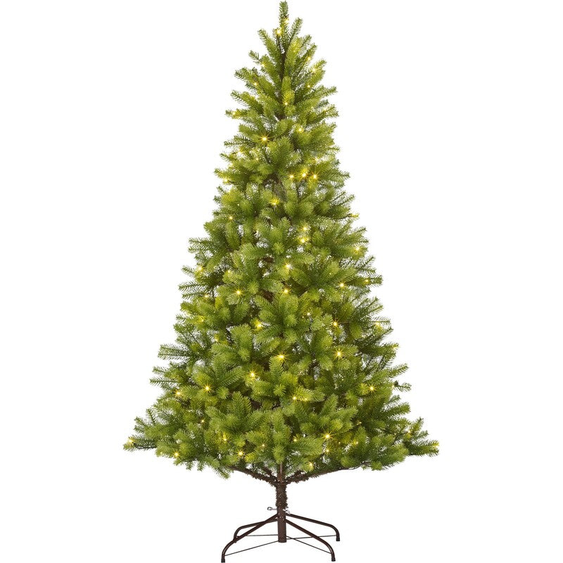 Künstlicher Weihnachtsbaum Kunsttanne Nagano 180cm LED Tannenbaum grün 160L - 4007876512213