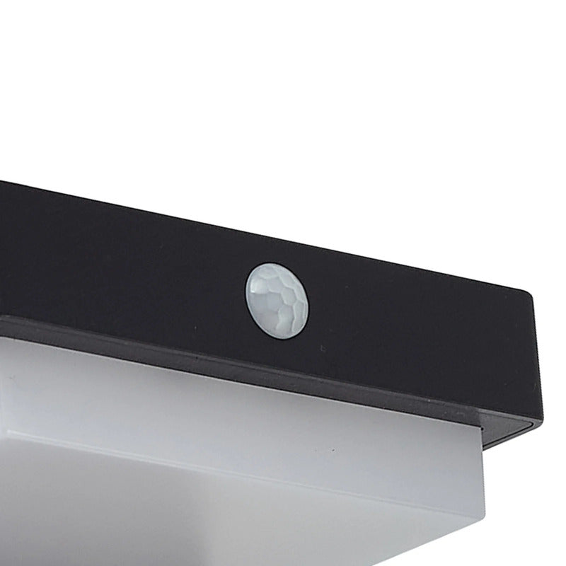Lindby LED-Solarwandleuchte Eleazar schwarz Gartenlampe Wandleuchte mit Sensor - 4251911786668