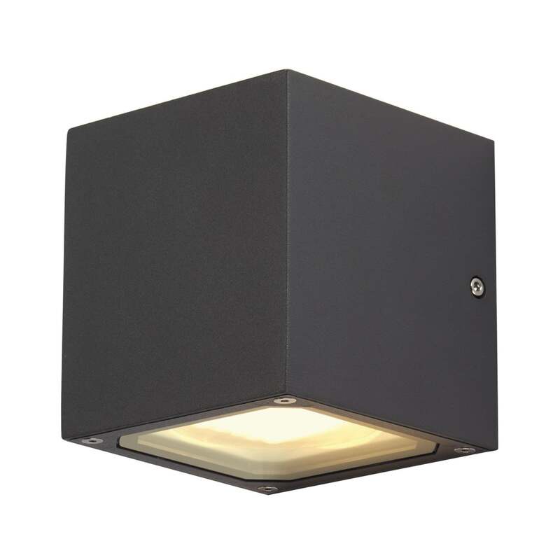 SLV Außenwandleuchte Sitra Cube anthrazit LED Gartenlampe Wandleuchte IP44 - 4024163112512
