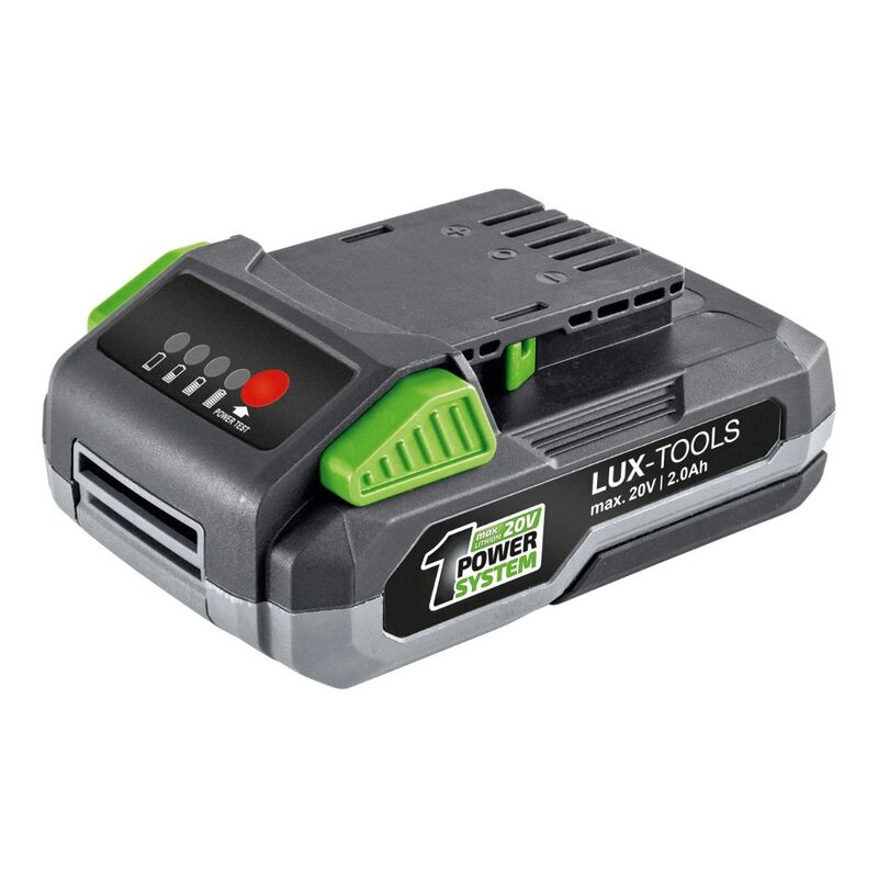 LUX-TOOLS 20 V Li-Ion Akku 2 Ah Akku-Technologie Lithium-Ionen 4-stufige - 4007871960514