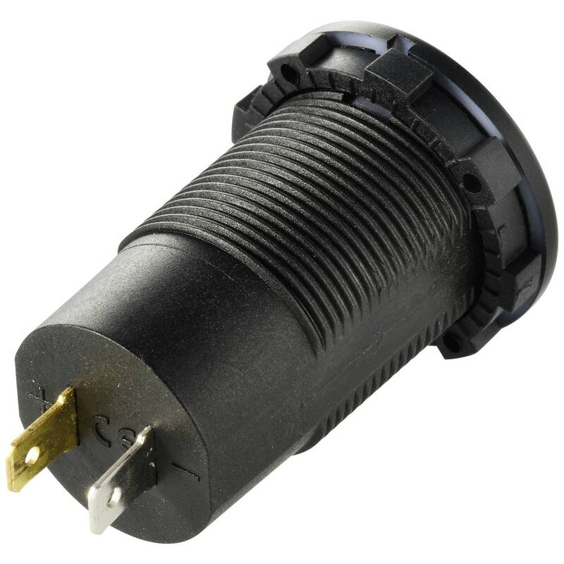 Voltcraft USB-C Doppelsteckdose 60W 3A 12-24V DC Ladegerät Kabel schwarz - 4064161294056