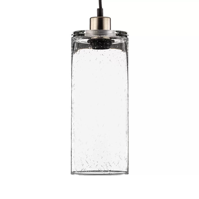 Hängeleuchte Zylinder aus klarem Natron-Kalk-Glas Ø 12 cm Hängelampe Lampe Spot - 18073997