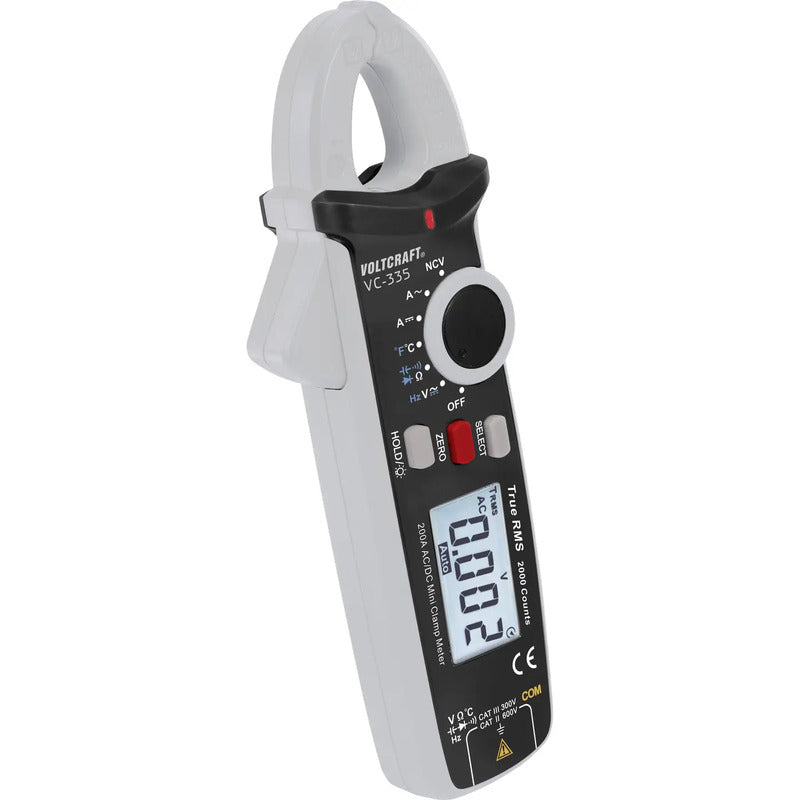 Voltcraft Stromzange VC-335 digital Messgerät 2000 Counts CAT II 600V CAT III - 4016139066660