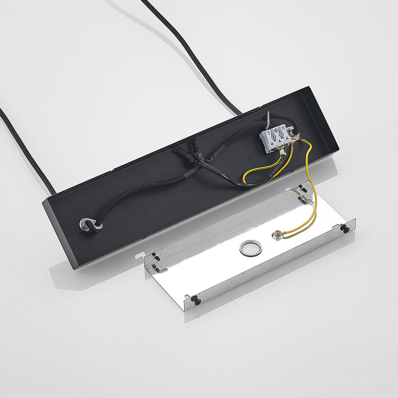 Lindby Hinai Hängeleuchte Deckenlampe Pendelleuchte Lampe Licht schwarz rot g688 - 4251911724653