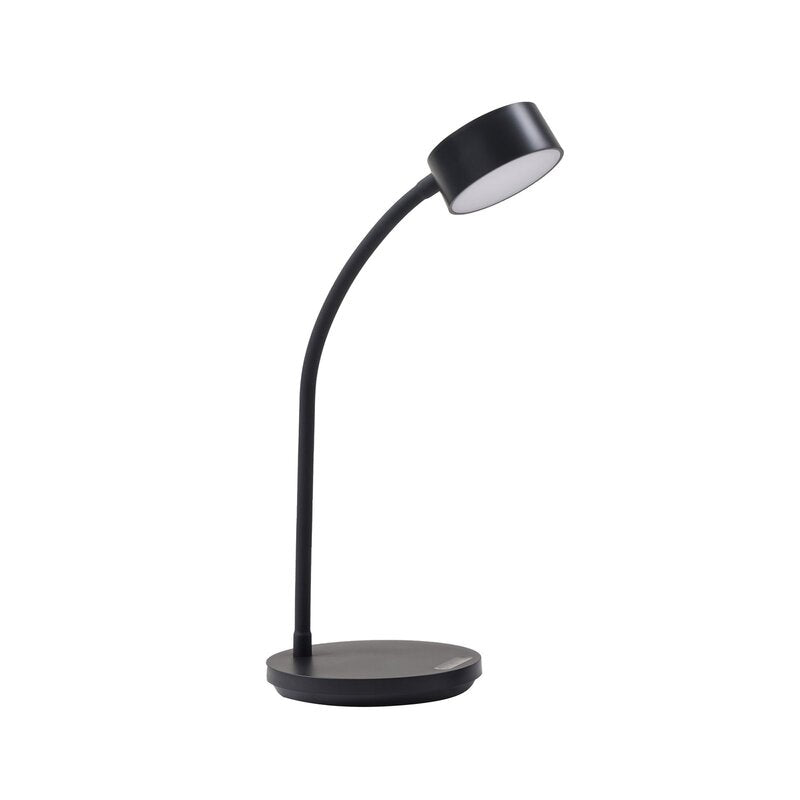 Lindby Tischleuchte Tischlampe LED Maori Schwarz Metall dimmbar flexibel USB - 4251911774368
