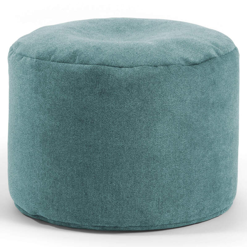 mokebo Indoor Pouf Der Ruhepouf' leichter Hocker Sitzpouf Beistelltisch Petrol - 4260669187511