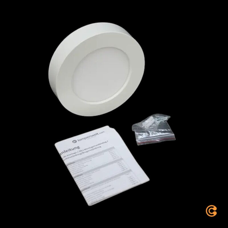 Esra LED-Deckenleuchte Deckenlampe Badezimmerlampe Badleuchte Weiß Chromoptik - 4251096512564