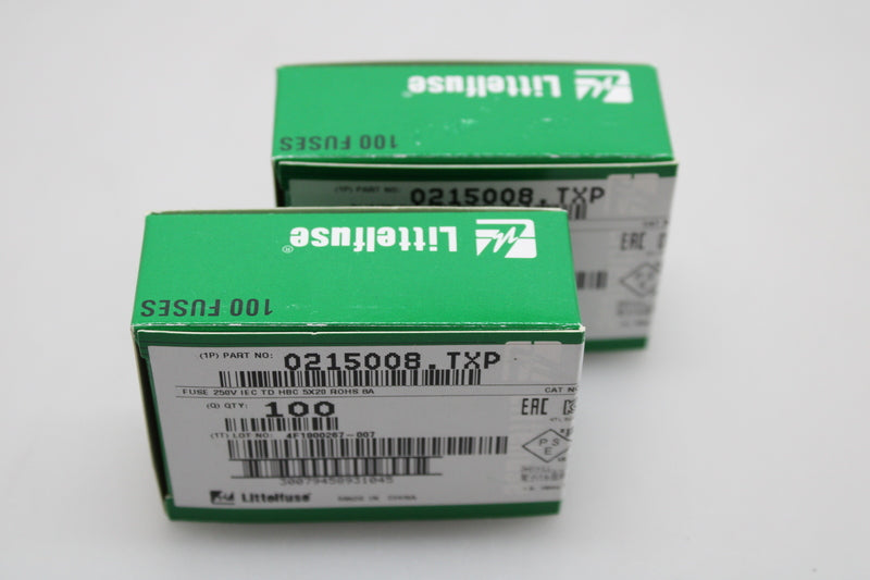 Littelfuse 0215008.TXP 0215008.TXP Sicherung 250 V Sicherungen Feinsicherungen - 2050009207373