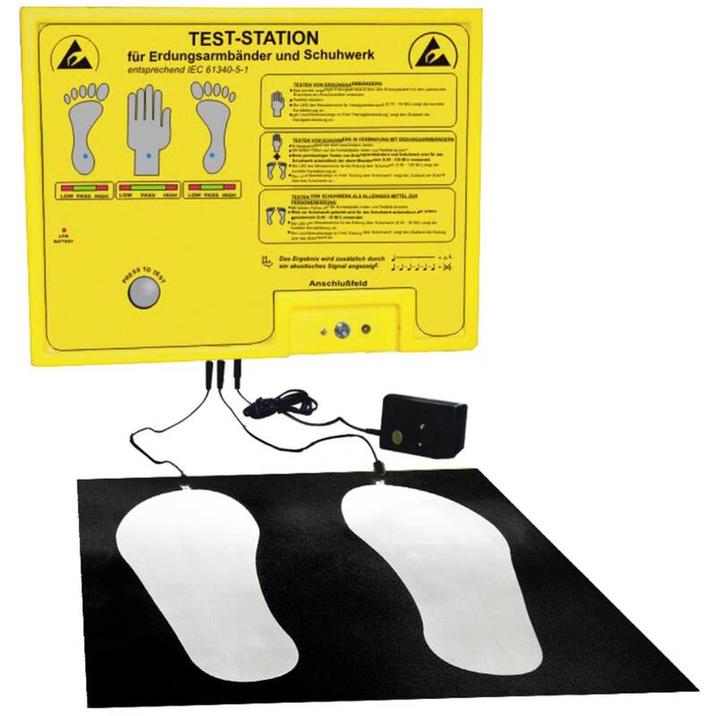 BJZ Teststation Prüfstation Kit Armband Schuhteststation ESD Wandbefestigung - 4057989482804