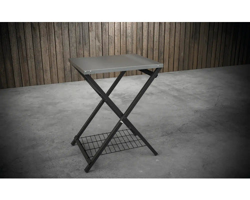 Tenneker Pizza Ofen Klapptisch Grilltisch Ablagetisch Edelstahl schwarz silber - 4306516021024