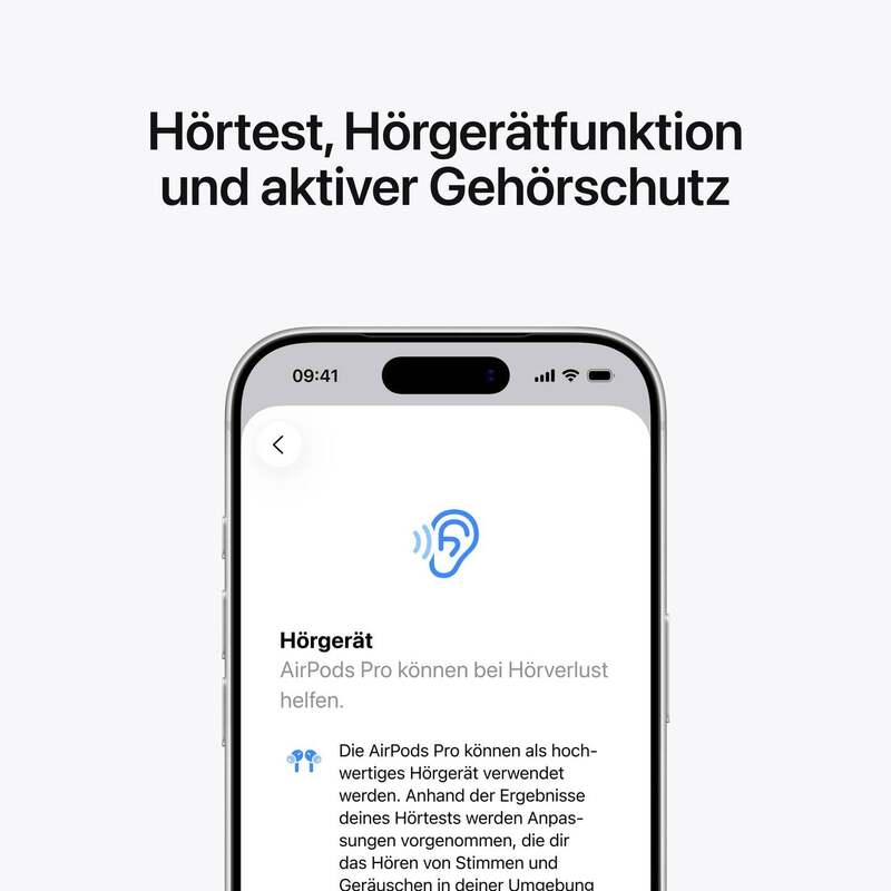 Apple AirPods Pro 3 In Ear Kopfhörer Bluetooth Noise Cancelling Weiß Ladecase - 0195950543742