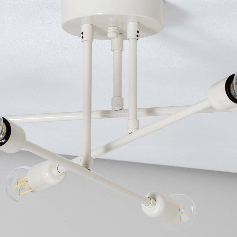Opviq Flower Deckenleuchte Lampe LED cremeweiß Metall sechsflammig IP20 E27876 - 8684282975205
