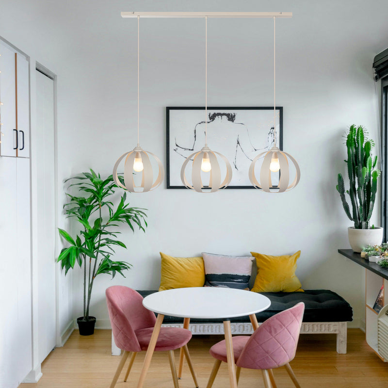 Helam Hängeleuchte Pendelleuchte Newton LED Hängelampe Licht dimmbar sandfarben - 5902349236551