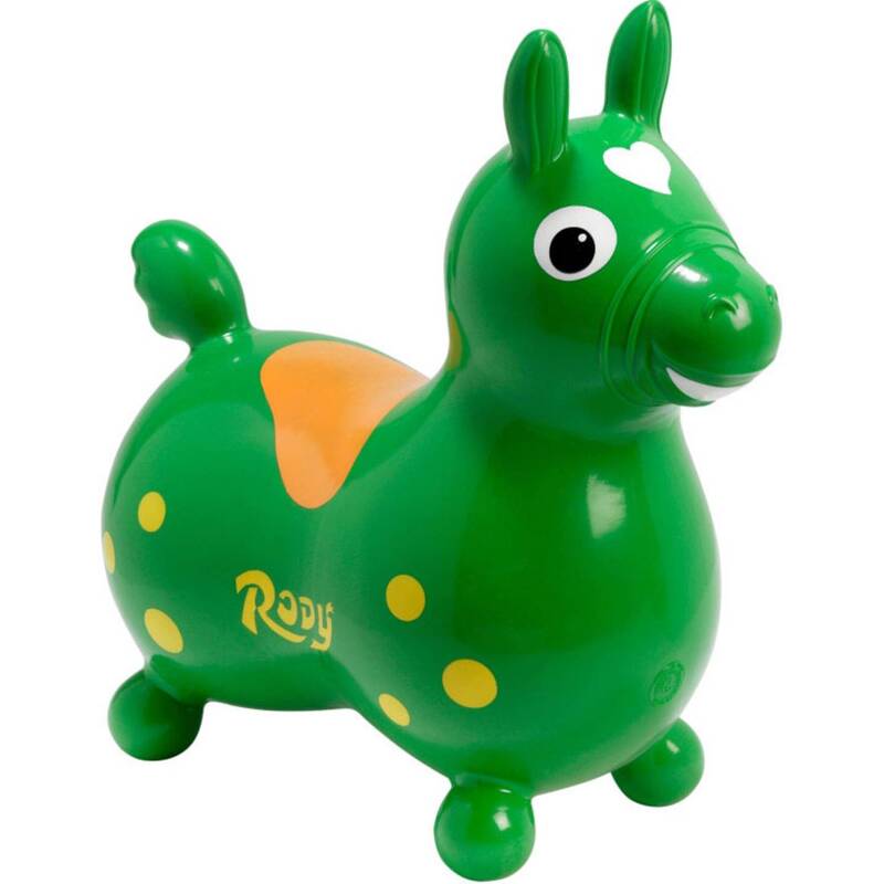 Vedes Hüpfpferd Hüpftier Rody aufblasbares Spielzeug grün Kinder - 8001698070025