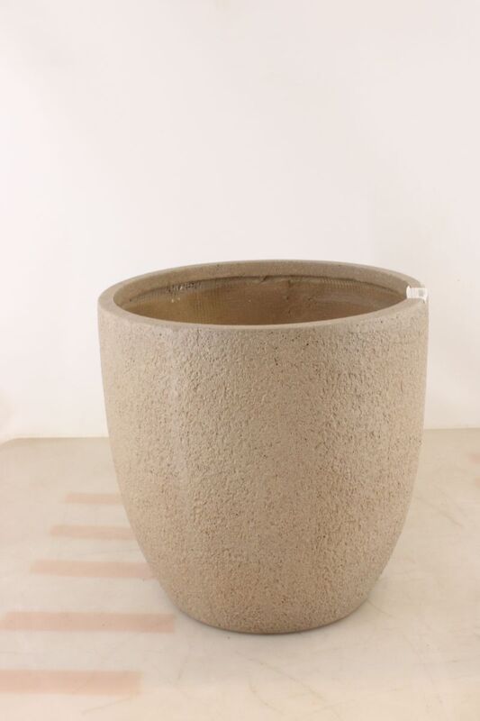 Pflanztopf Beige 45,5cm x 45,5cm x 45cm Pflanzgefäß für Innen und Außenbereich - 4007876544559