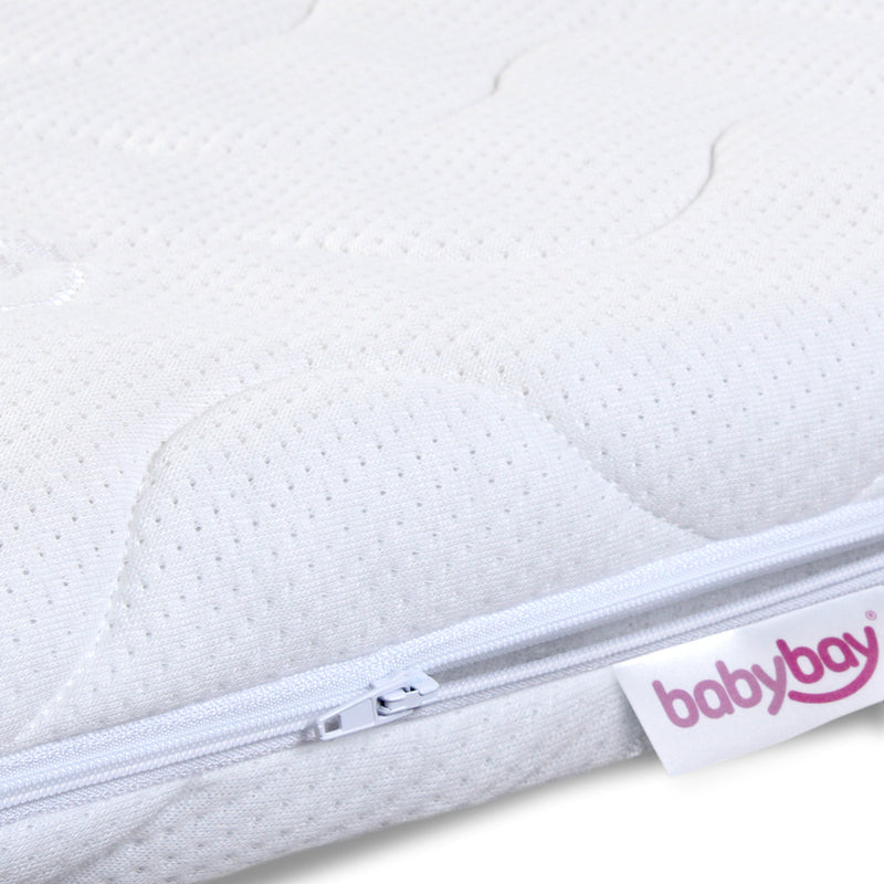 babybay Matratze Bettauflage Klima extraluftig Original Bezug Weiß Schaumstoff - 2000567517100