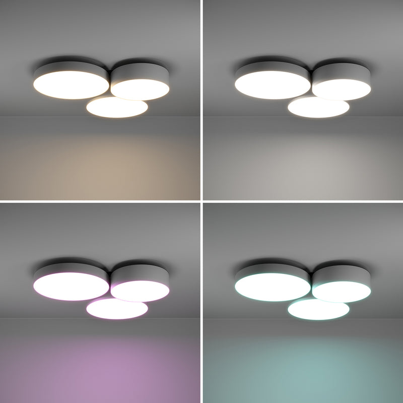 EGLO connect Deckenleuchte Barbano-Z LED dimmbar grau 60,5x56,5cm Smart Home - 9008606274208