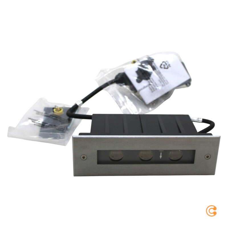Dekolight Bodeneinbauleuchte Strahler LED Line silber Edelstahl warmweiß - 4042943134967