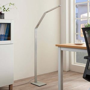 B-Ware Lucande Stehleuchte Nicano LED dimmbar grau Aluminium 125cm CCT 3000K-6000K