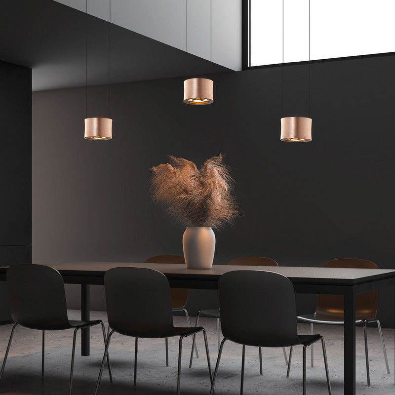 Hängelampe Hängeleuchte BANKAMP Impulse LED Lampe Pendelleuchte roségold 3-flamm - 4009669018599