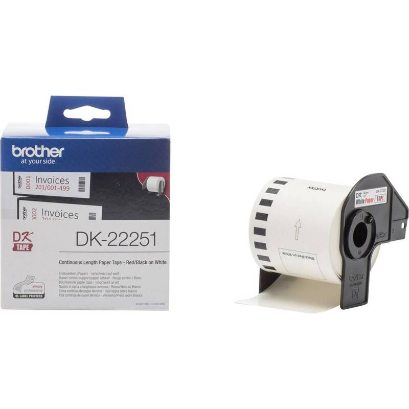 Brother DK-22251 Universal-Etiketten Rolle 62mm x 15,24m Papier weiß permanent - 4977766766746
