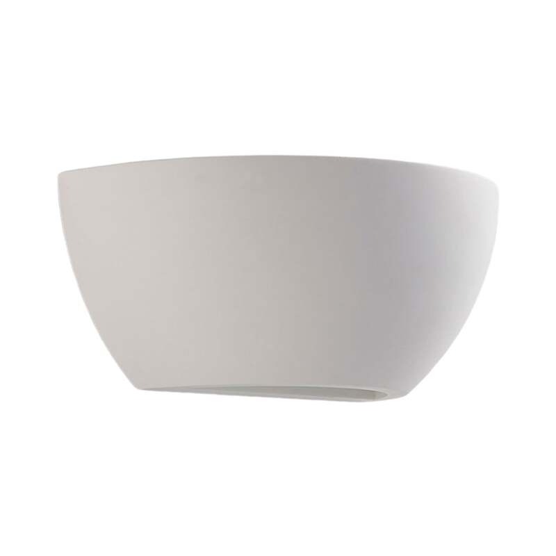 Lindby Wandlampe Wandleuchte Jimmy LED dimmbar Gips weiß 24,5x9,5cm IP20 Lampe - 4251096535624