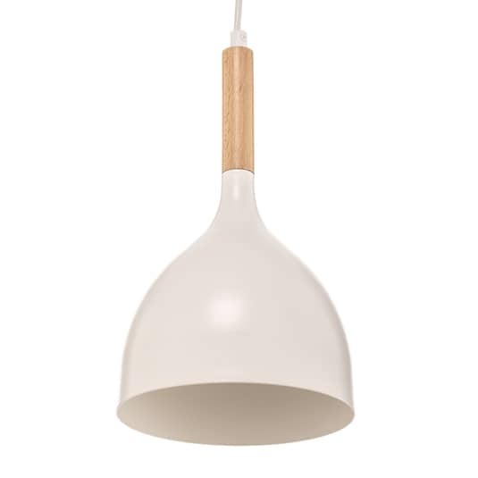 Euluna Hängeleuchte Noak Hängelampe Leuchte Lampe 4-flg. lang weiß Holz natur - 5907565937107