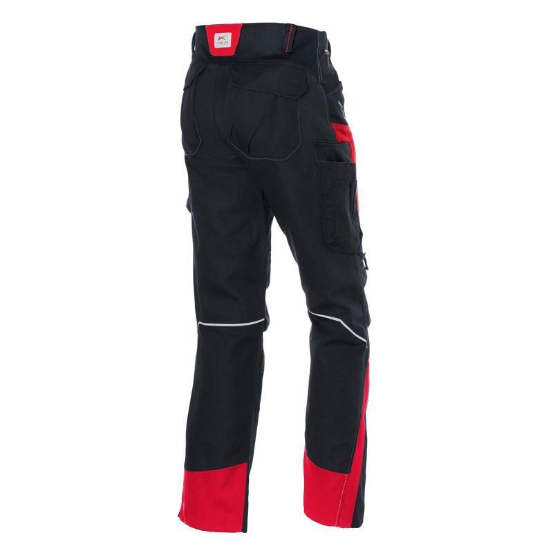 Kübler BODYFORCE Hose Arbeitshose schwarz mittelrot CORDURA Knieschutz Größe 46 - 4053813489971