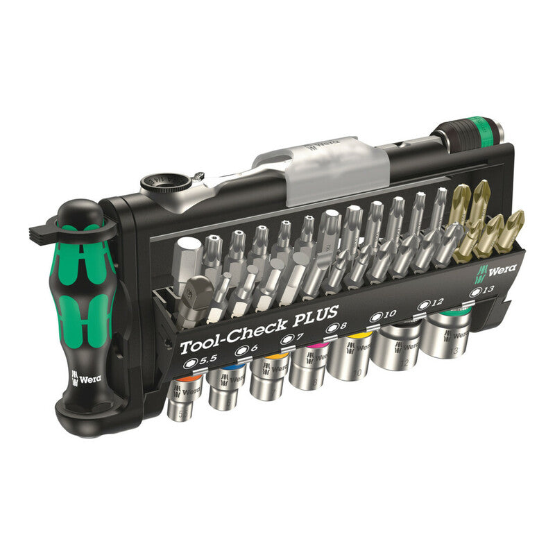 Wera Werkzeugkoffer Tool-Check PLUS 39-teilig mit Griff Bit-Sortiment Bits - 4013288173003
