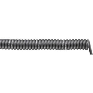 B-Ware LAPP Spiralkabel 2000mm 6000mm SPIRAL H07BQ-F Kabel Schwarz Polyurethan 3G 1.5mm
