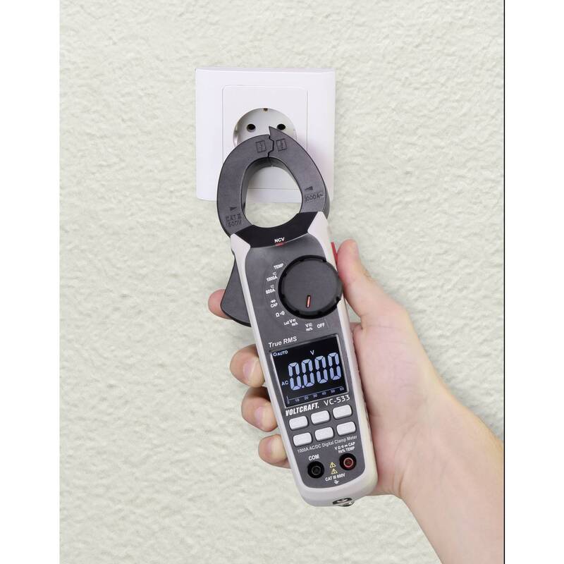 VOLTCRAFT VC-533 Stromzange  digital  CAT III 600 V Spannungsmessgerät Messgerät - 4053199547487
