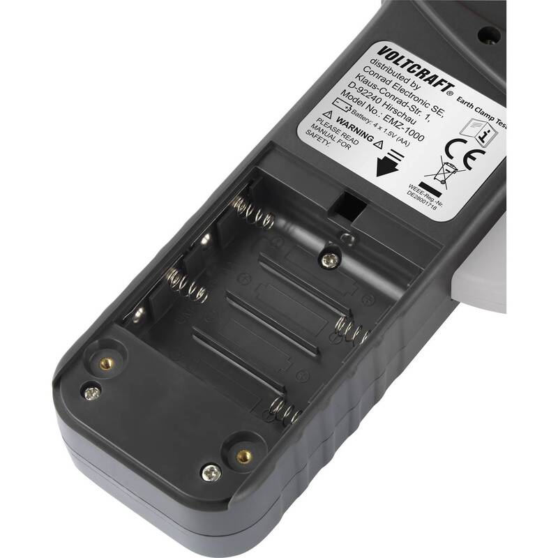Voltcraft Erdungsmessgerät EMZ-1000 Zangenmessgerät 0,01-1200Ω digital 300 - 4064161168098