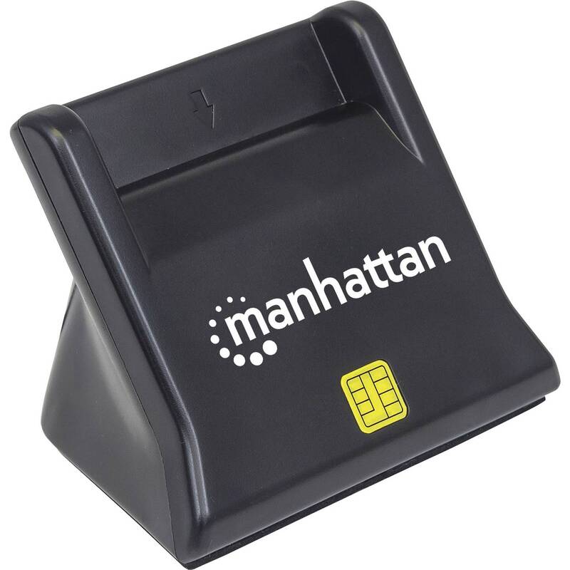 Manhattan Chipkartenleser USB-Smartcard SIM Kartenlesegerät kompakt Lesegerät - 0766623102025