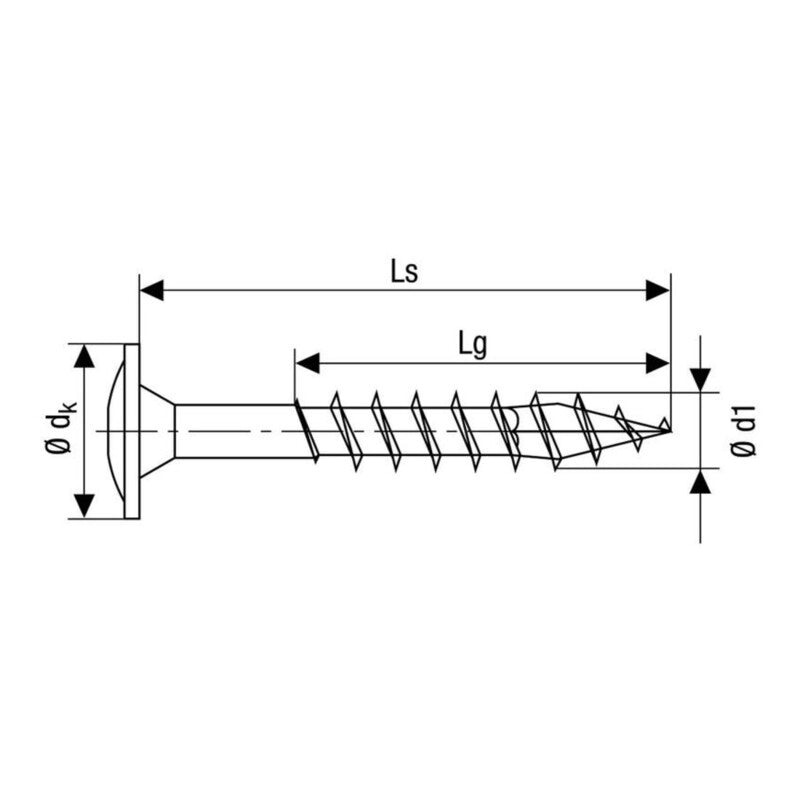 SPAX Schraube Edelstahl 8x80mm Senkkopf T-STAR plus 4CUT Handwerksbedarf 50 St. - 4003530176760