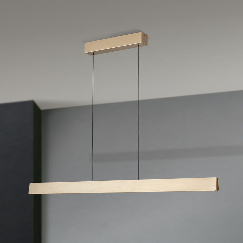 Orion Tara LED Hängelampe Pendelleuchte Messing matt Wohnzimmerlampe 120 cm - 9003090278329